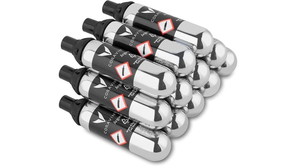 12 pack argon cartridges
