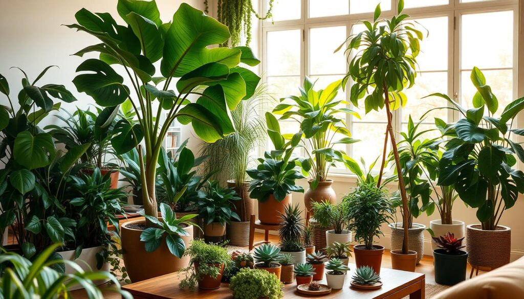 Indoor plants as decor elements
