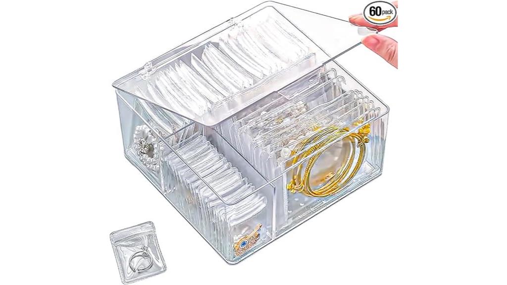 acrylic jewelry organizer set
