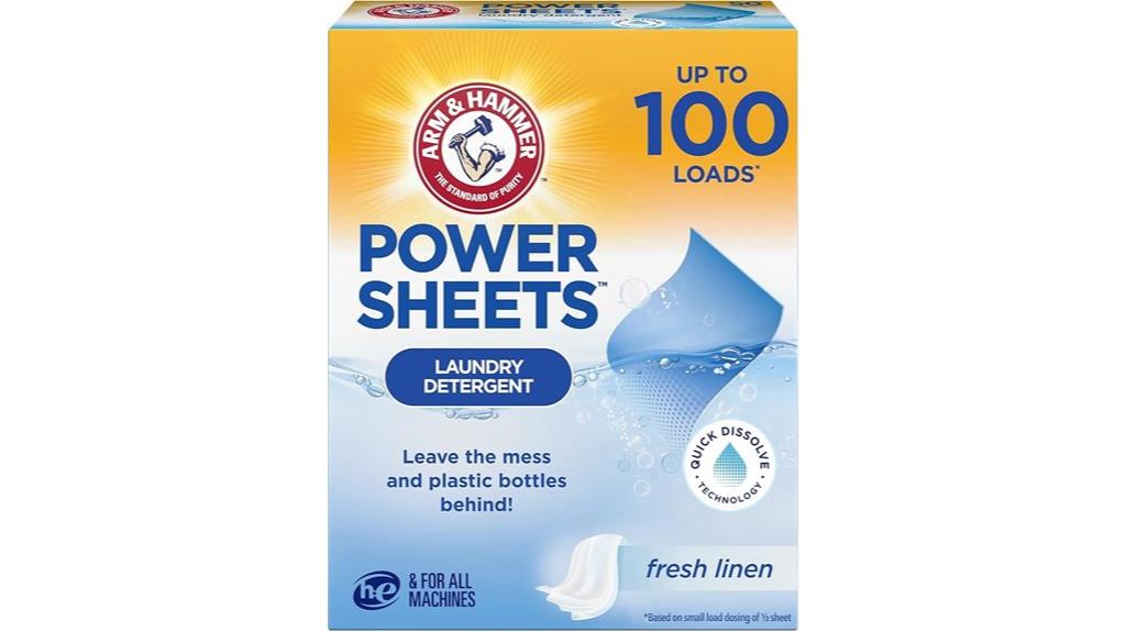 arm hammer detergent sheets