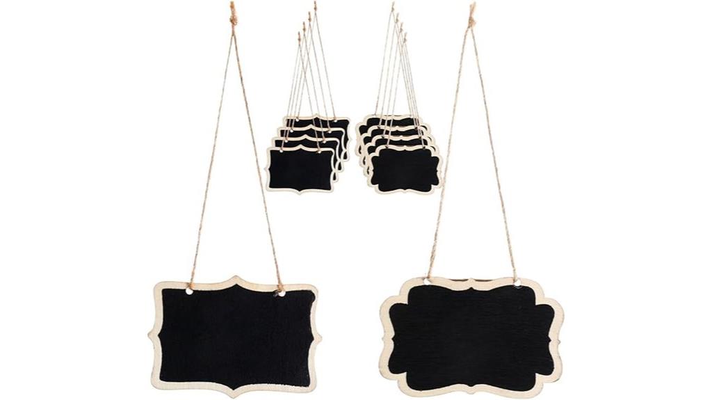 blackboard decanter tag set