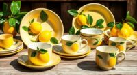 bright sicilian ceramic tableware