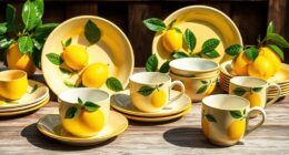 bright sicilian ceramic tableware