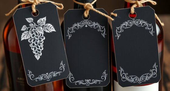 chalkboard wine bottle tags