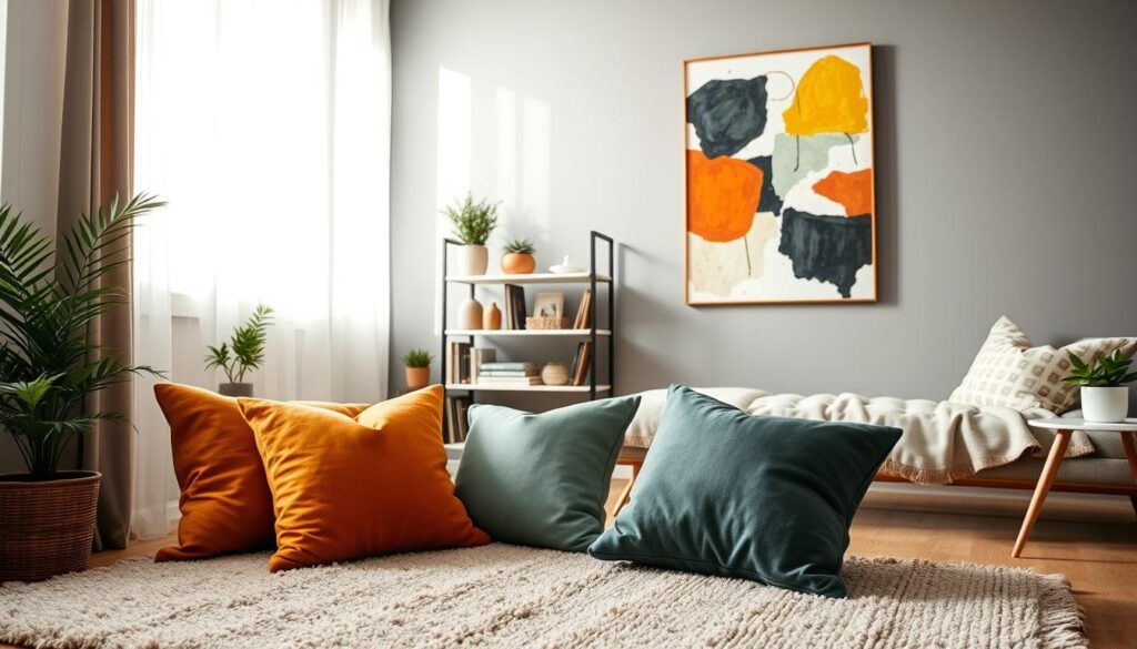 color coordination in studio apartment styling
