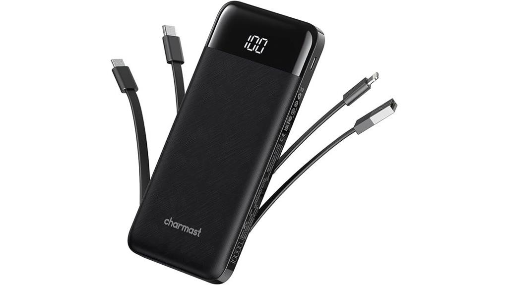 compact 10000mah portable charger