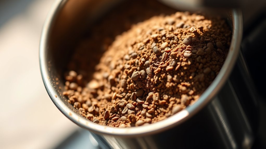 gleichmäßiges Mahlen und Temperatur