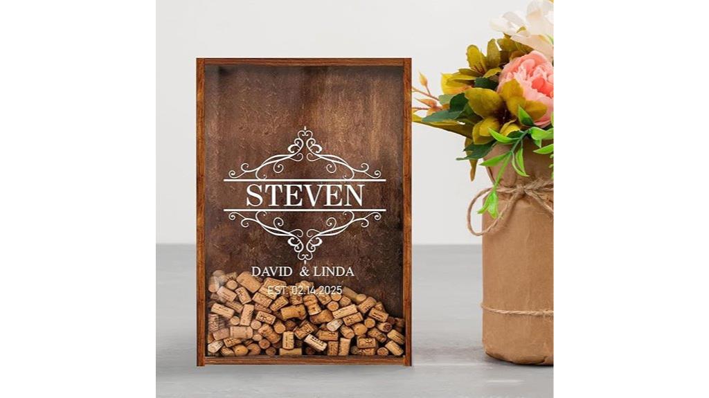 custom wine cork display