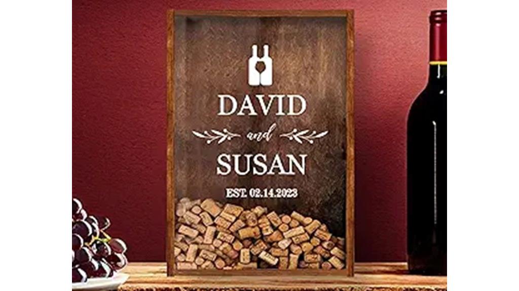custom wine cork display