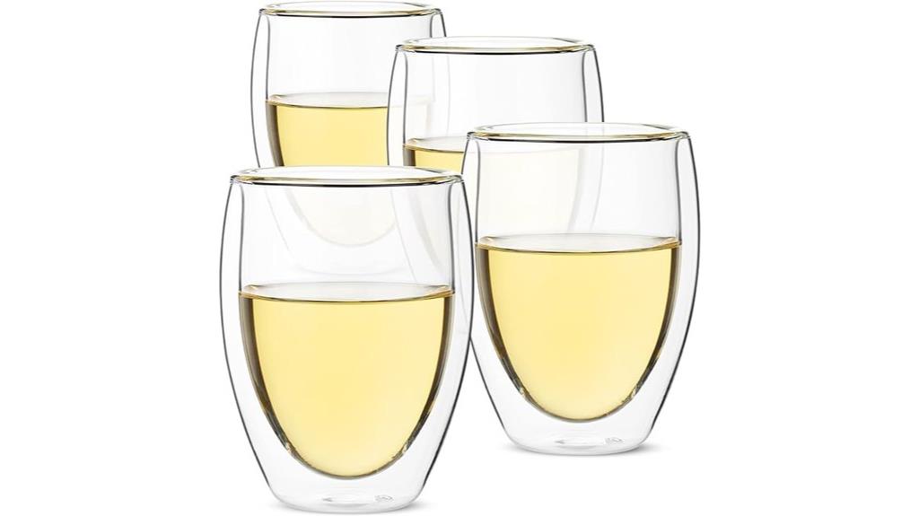double wall wine glasses