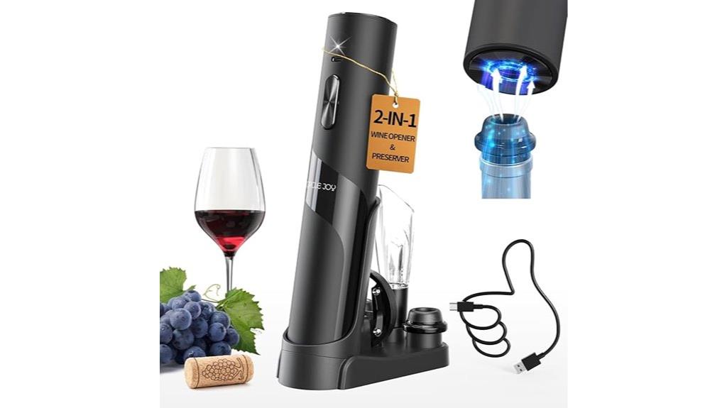 electric wine opener gift set