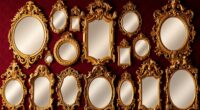 elegant baroque gold mirrors