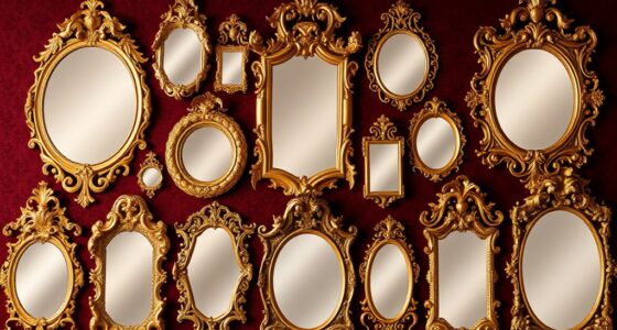 elegant baroque gold mirrors