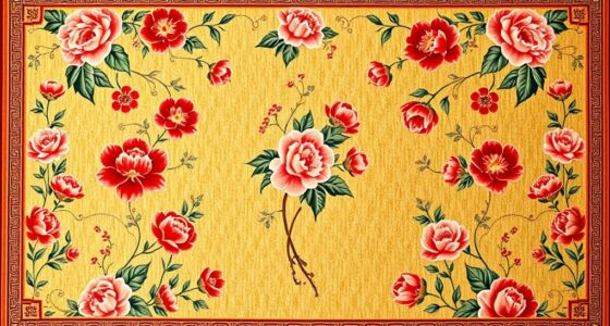 elegant chinese floral carpets