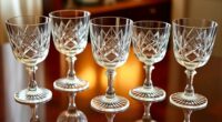 elegant crystal port sippers