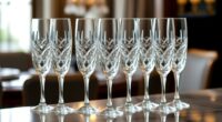 elegant dishwasher safe crystal flutes