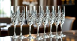 elegant dishwasher safe crystal flutes