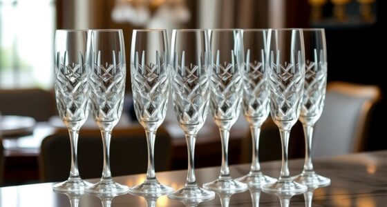 elegant dishwasher safe crystal flutes