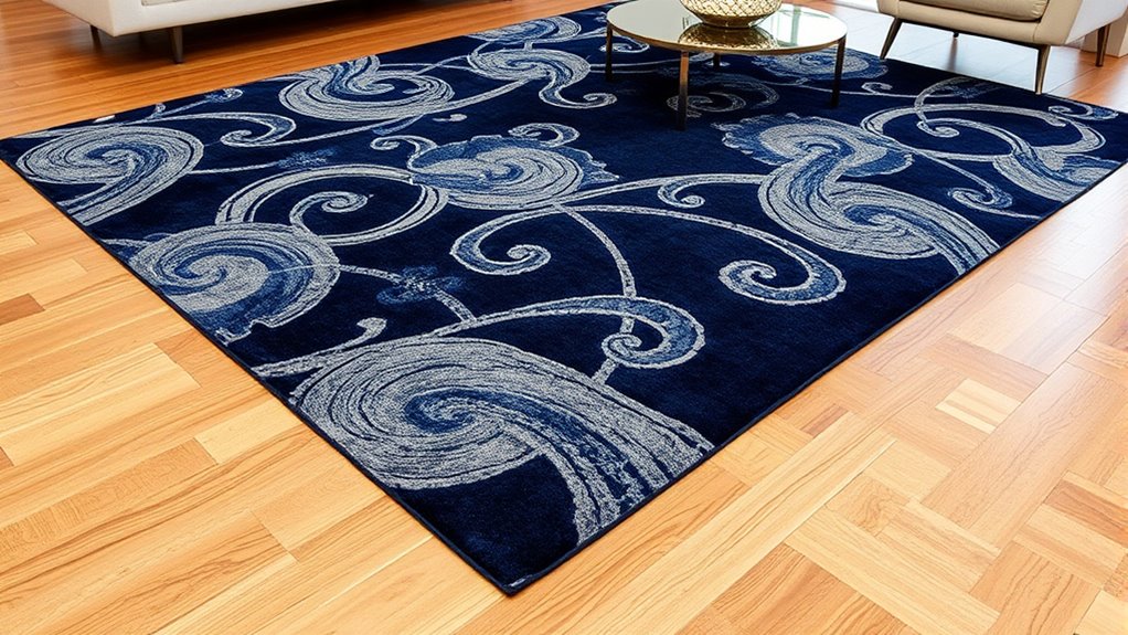 elegant durable navy rugs