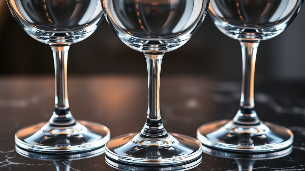 elegant durable stemless glasses