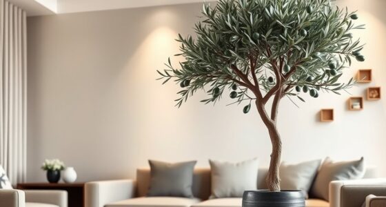 elegant faux olive tree decor