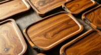 elegant handmade olive wood trays