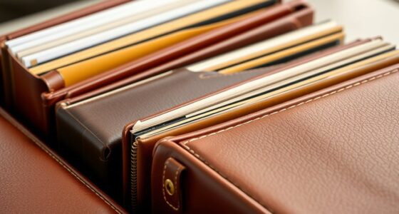 elegant italian leather albums