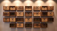 elegant italian wine shelves