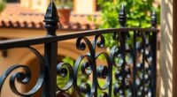 elegant italian wrought iron railings