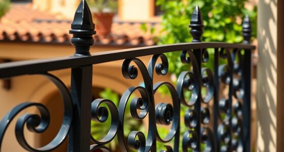 elegant italian wrought iron railings