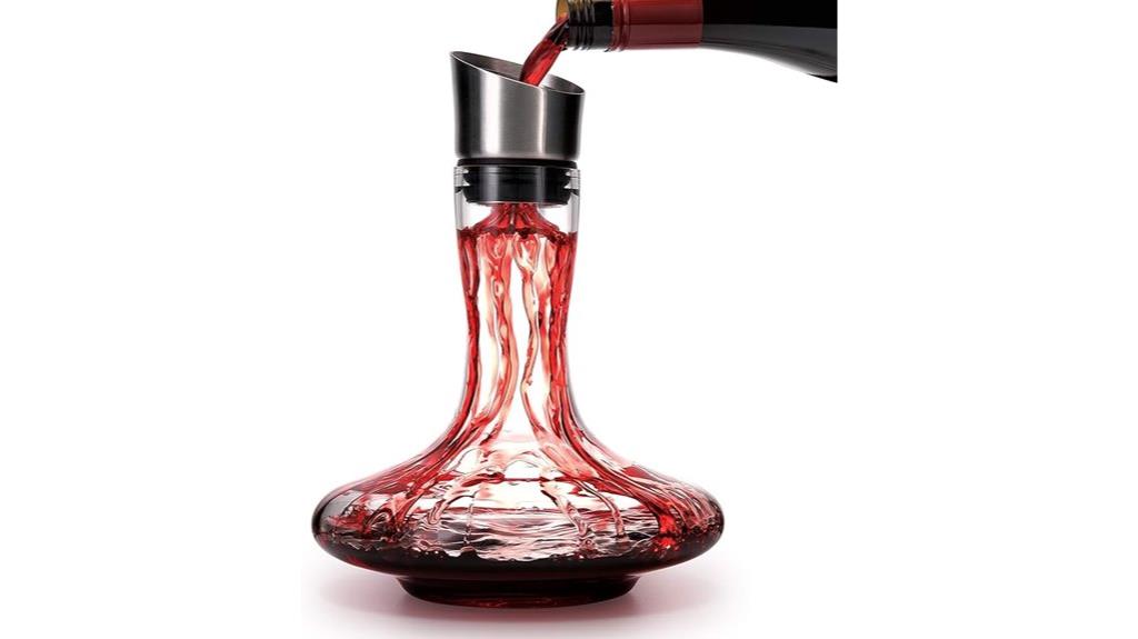 elegant lead free crystal decanter
