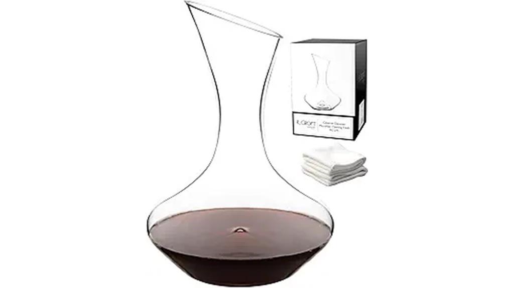 elegant lead free crystal decanter
