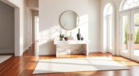 elegant marble console entries