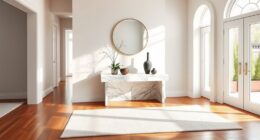 elegant marble console entries