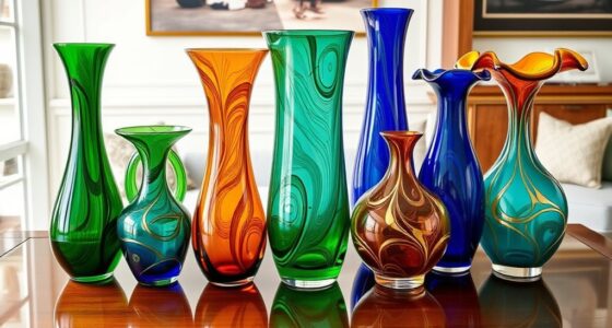 elegant murano glass vase centerpieces