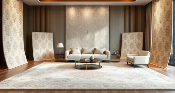 elegant neutral silk carpets