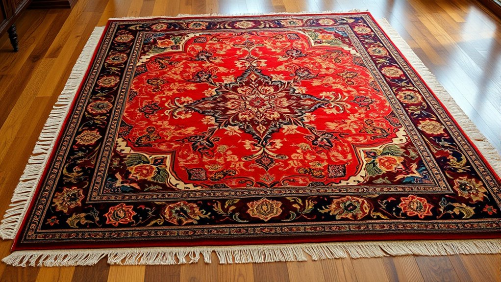 elegant persian silk carpets