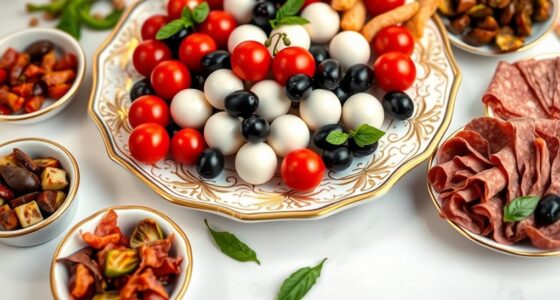 elegant porcelain serving platters