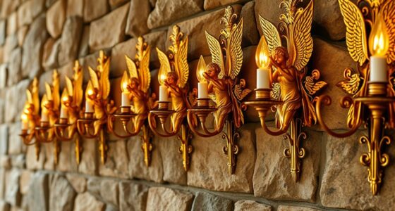 elegant renaissance angel lighting