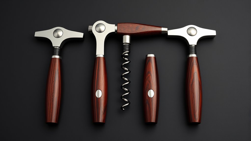 elegant rosewood corkscrews