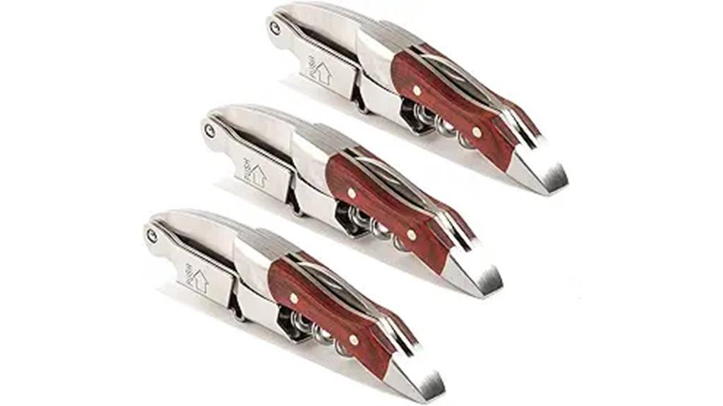 elegant rosewood wine openers