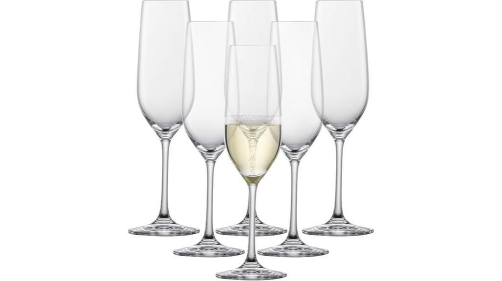 elegant six piece champagne set