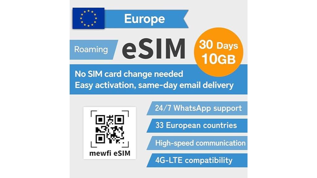 europe esim 10gb plan