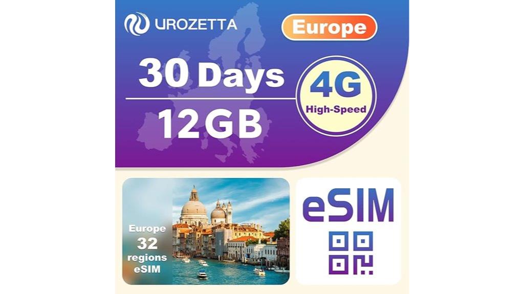 europe esim 12gb 30 days