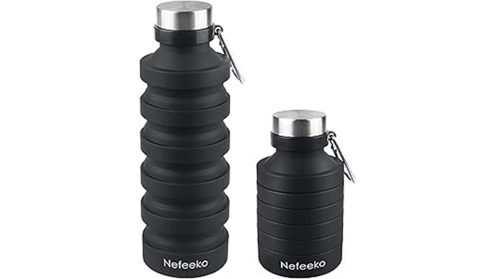 flexible bpa free water bottle
