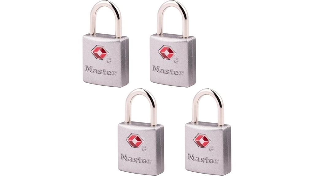 four brass lock set