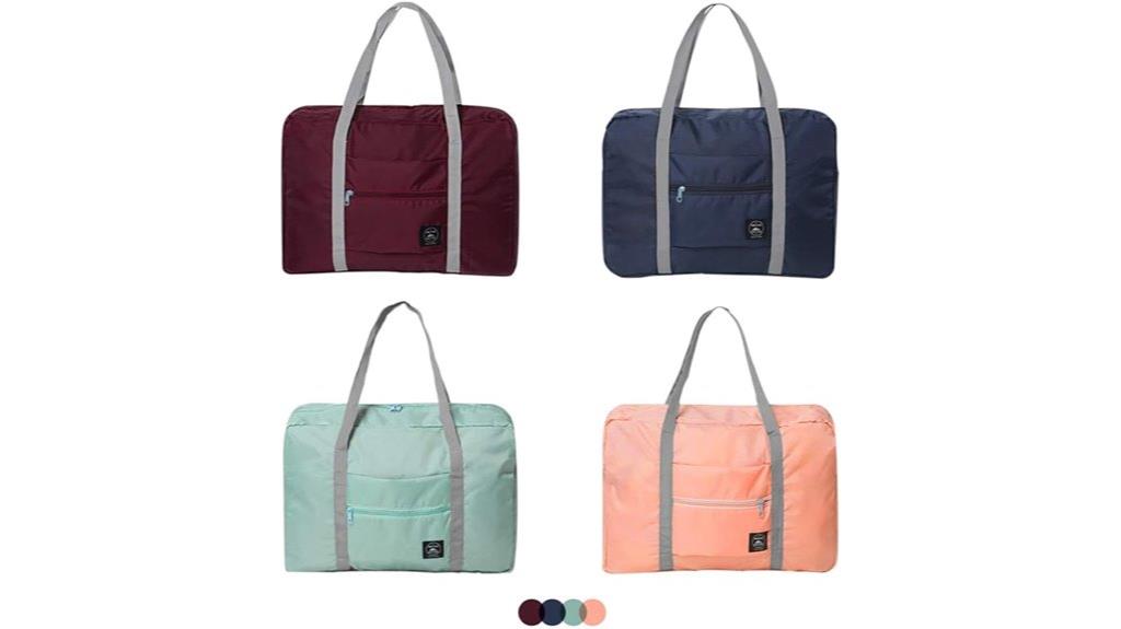four piece foldable luggage set