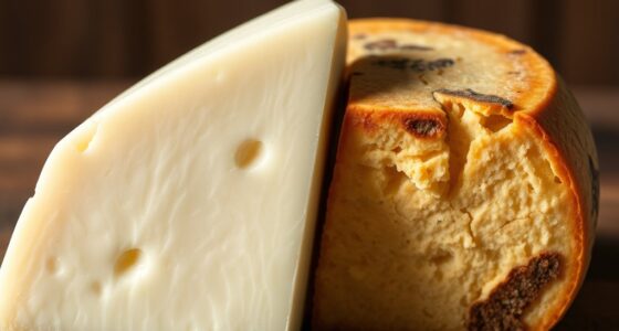 Frischer versus gereifter Pecorino