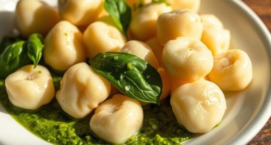 glutenfreie Gnocchi Floating-Technik