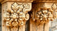 handcrafted durable limestone corners